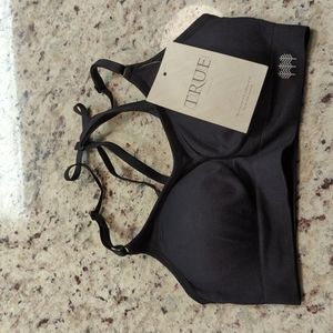 NWT Black True & Co Trapeze Bra Sz Small